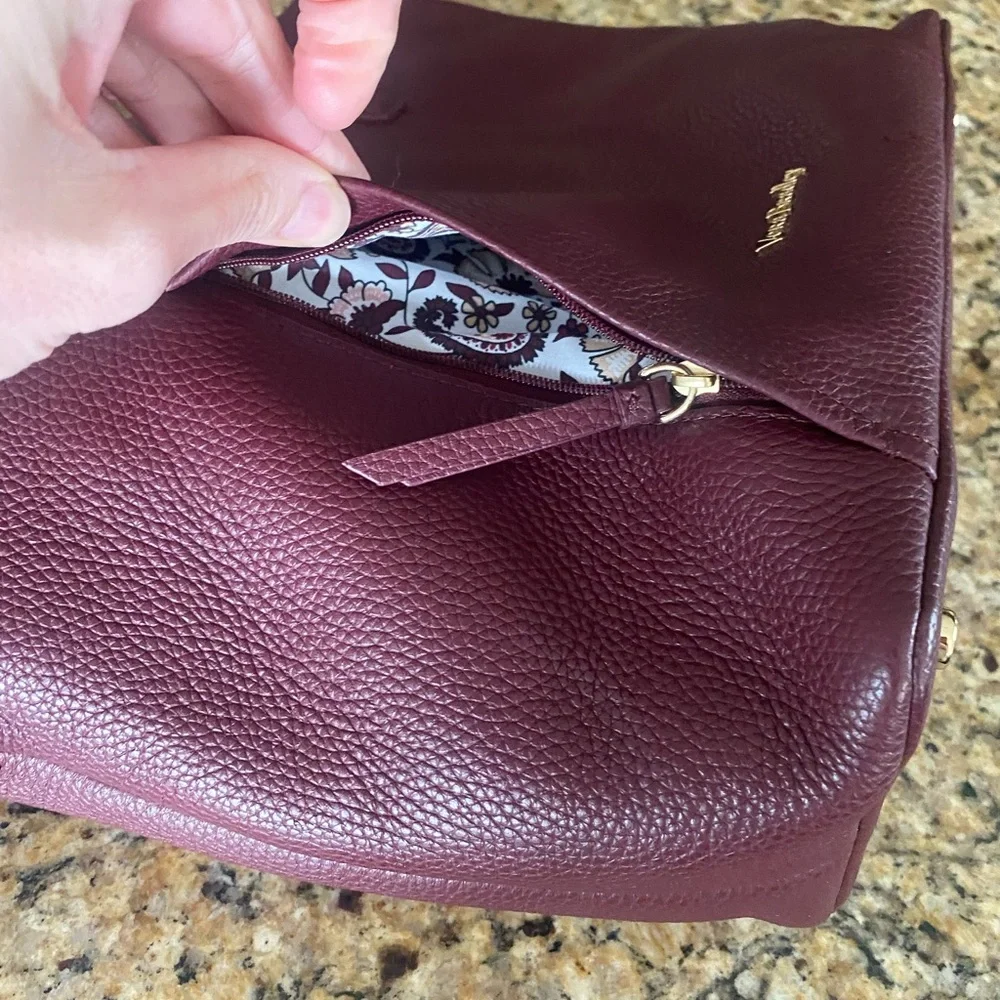 Vera Bradley Burgundy Tote Bag - Picture 2 of 7
